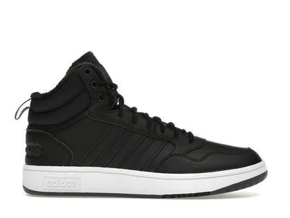 adidas Hoops 3.0 Mid Classic Fur Lining Winterized Core Black Cloud White - authentic adidas sneakers