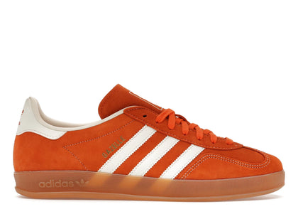 adidas Gazelle Indoor Orange Off White Gold Metallic - authentic adidas sneakers