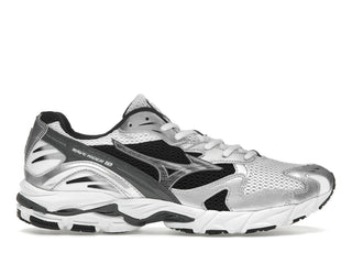 Mizuno Wave Rider 10 White Silver Black - authentic Mizuno sneakers