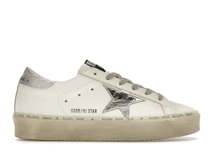 Golden Goose Hi Star White Silver (Women's) - authentic Golden Goose sneakers