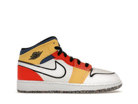 Jordan 1 Mid Multi-Color Canvas (GS)