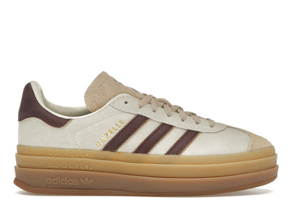 adidas Gazelle Bold Cream White Maroon (Women's) - authentic adidas sneakers