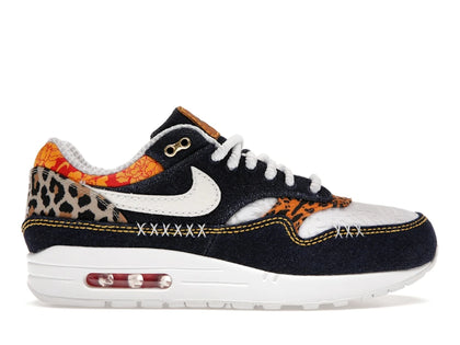 Nike Air Max 1 Premium Denim Leopard - authentic Nike sneakers