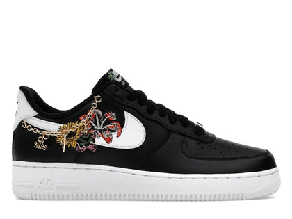 Nike Air Force 1 Low Premium Now Accepting All Flowers Black (Women's) - authentic Nike sneakers