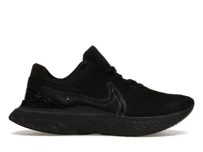 Nike React Infinity Run Flyknit 3 Triple Black - authentic Nike sneakers