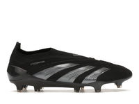 adidas Predator 24 Elite Laceless FG Core Black Carbon