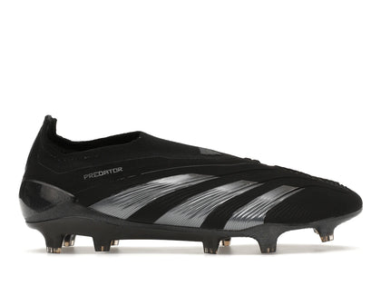 adidas Predator 24 Elite Laceless FG Core Black Carbon - authentic adidas sneakers