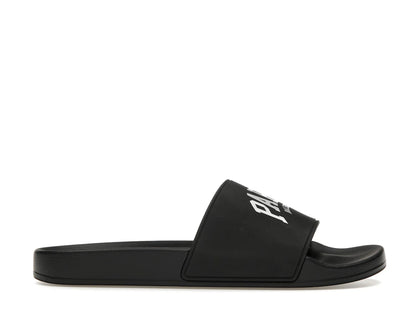 Balenciaga City Pool Slide Paris Black (Women's) - authentic Balenciaga sneakers