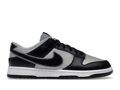 Nike Dunk Low Chenille Swoosh Black Grey - authentic Nike sneakers