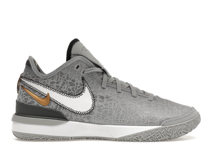 Nike Zoom LeBron NXXT Gen Wolf Grey Metallic Gold - authentic Nike sneakers