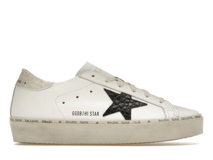 Golden Goose Hi Star White Black Star (Women's) - authentic Golden Goose sneakers