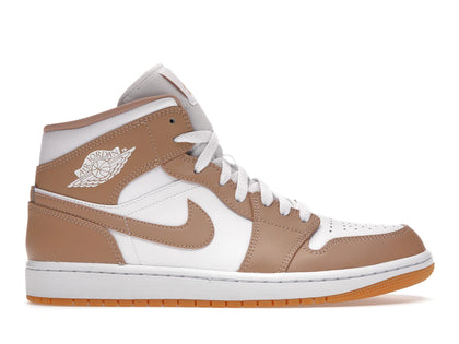 Jordan 1 Mid Tan Gum - authentic Jordan sneakers