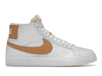 Nike SB Zoom Blazer Mid ISO White Light Cognac - authentic Nike sneakers
