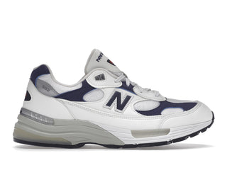 New Balance 992 White Navy - authentic New Balance sneakers