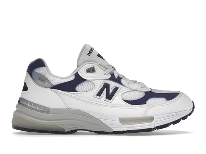 New Balance 992 White Navy - authentic New Balance sneakers