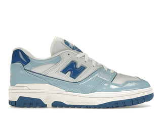 New Balance 550 Chrome Blue Patent - authentic New Balance sneakers