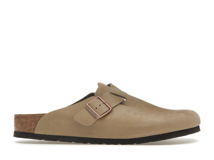 Birkenstock Boston Oiled Leather Tobacco Brown - authentic Birkenstock sneakers