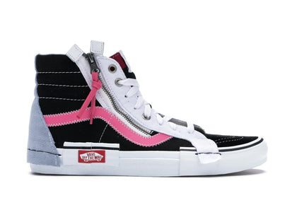 Vans Sk8-Hi Cap Black Azalea Pink - authentic Vans sneakers