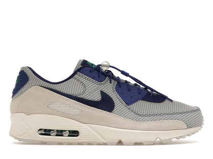 Nike Air Max 90 Coconut Milk Deep Royal Blue - authentic Nike sneakers