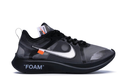 Nike Zoom Fly Off-White Black Silver - authentic Nike sneakers