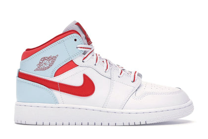 Jordan 1 Mid White Topaz Mist (GS) - authentic Jordan sneakers