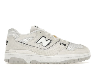 New Balance 550 White Perforated Leather Black - authentic New Balance sneakers