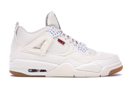 Jordan 4 Retro Levi's White (Blank Tag) - authentic Jordan sneakers