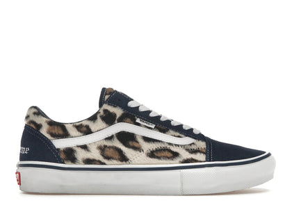 Vans Old Skool Supreme Leopard Navy - authentic Vans sneakers