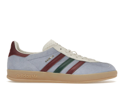 adidas Gazelle Indoor Blue Dawn Collegiate Burgundy - authentic adidas sneakers