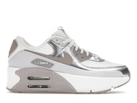 Nike Air Max 90 LV8 Summit White Vast Grey Metallic Platinum College Grey (Women's)