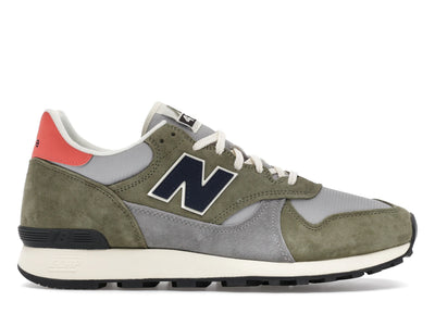 New Balance 475 Dark Olivine Raincloud Drift Red
