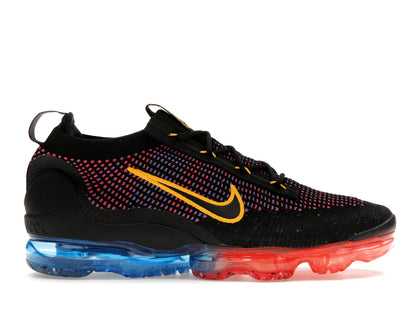 Nike Air VaporMax 2021 FK Black Photo Blue Crimson Gold - authentic Nike sneakers