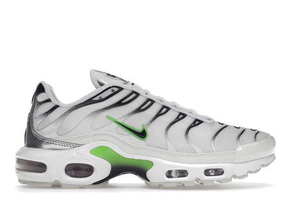 Nike Air Max Plus White Neon Metallic Silver (Women's) - authentic Nike sneakers