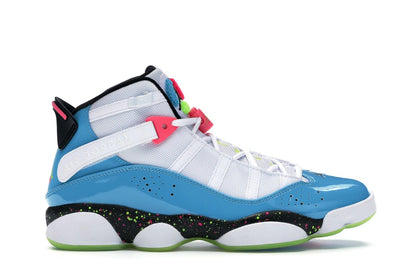 Jordan 6 Rings White Light Blue Fury Cyber - authentic Jordan sneakers
