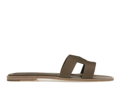Hermes Oran Sandal Etoupe Epsom Leather - authentic Hermes sneakers