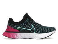 Nike React Infinity Run Flyknit 3 Black Pink Turquoise (Women's)