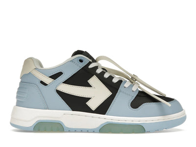 OFF-WHITE Out Of Office OOO Low Tops Light Blue Black