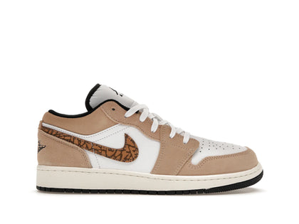 Jordan 1 Low SE Brown Elephant (GS) - authentic Jordan sneakers