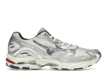 Mizuno Wave Rider 10 White Black Rythmic Red - authentic Mizuno sneakers