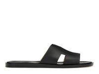 Hermes Izmir Sandal Noir Smooth Calfskin Leather