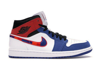 Jordan 1 Mid Multi-Color Swoosh - authentic Jordan sneakers