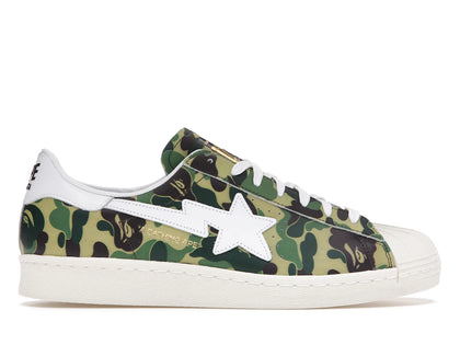 adidas Superstar Bape ABC Camo Green - authentic adidas sneakers