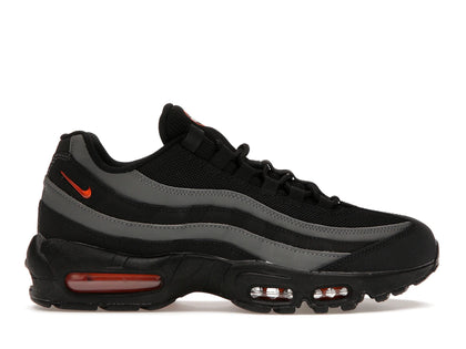 Nike Air Max 95 Black Grey Safety Orange - authentic Nike sneakers