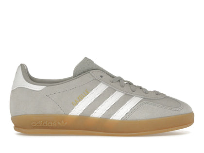 adidas Gazelle Indoor Grey Cloud White Gold Metallic - authentic adidas sneakers