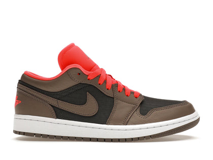 Jordan 1 Low SE Newsprint Olive Grey (Women's) - authentic Jordan sneakers