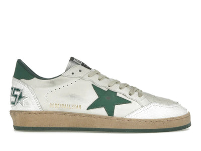 Golden Goose Ball Star White Green Star