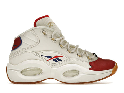 Reebok Question Mid White Red Blue - authentic Reebok sneakers