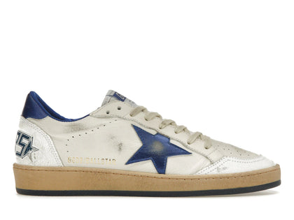 Golden Goose Ball-Star Low White Bluette - authentic Golden Goose sneakers