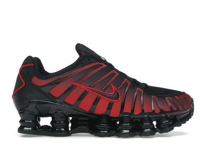 Nike Shox TL Black University Red Gradient - authentic Nike sneakers