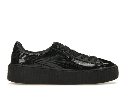 Puma Creeper Rihanna Fenty Cracked Leather Black (Women's) - authentic Puma sneakers